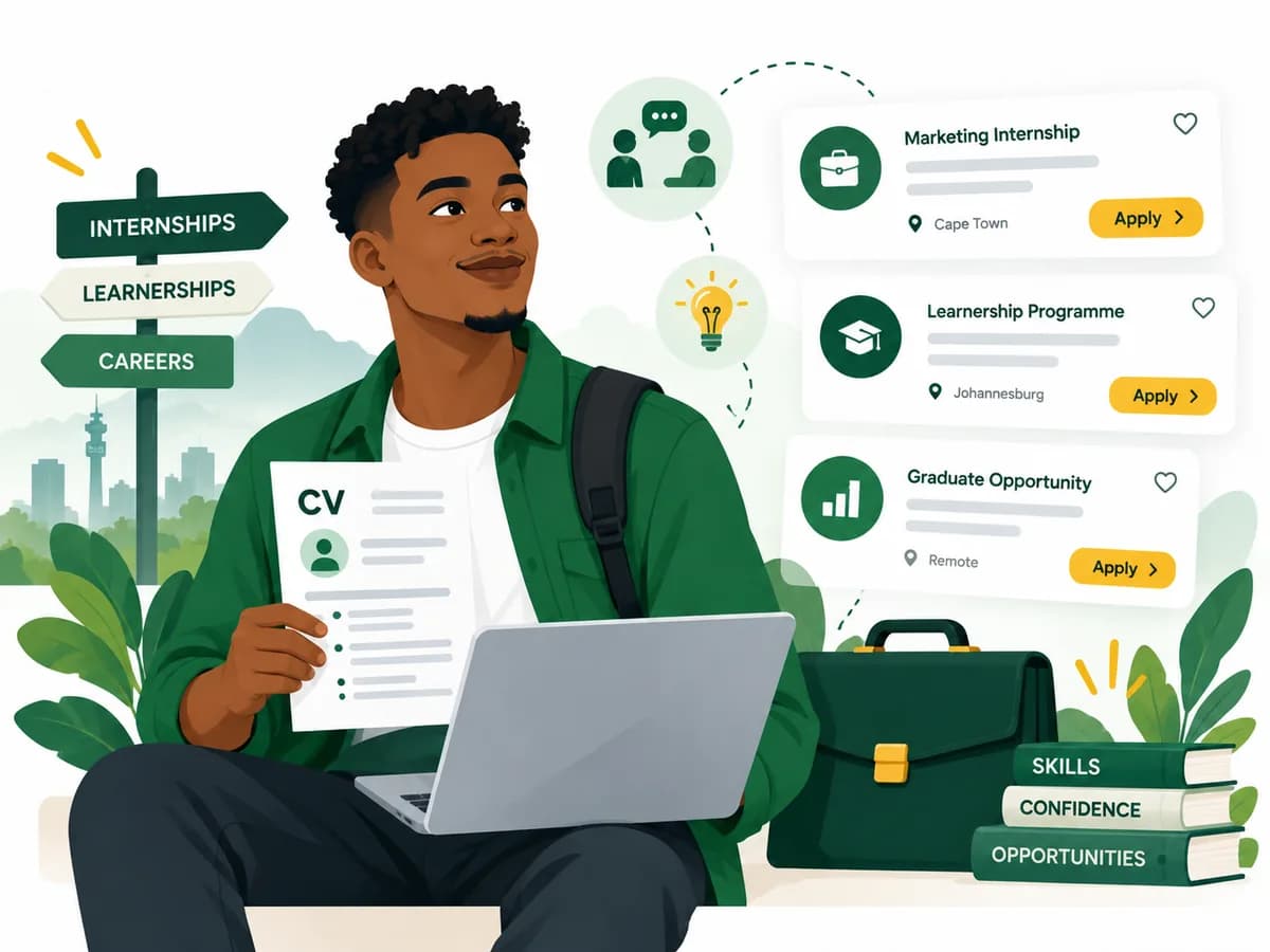 Graduate exploring internships, learnerships and career opportunities