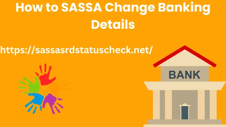 SASSA Change Banking Details