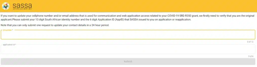 SASSA Change Phone Number