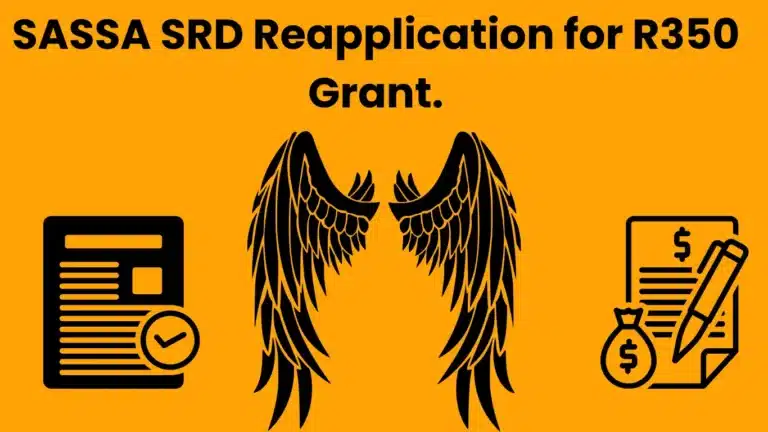 SASSA SRD Reapplication for R350 Grant.